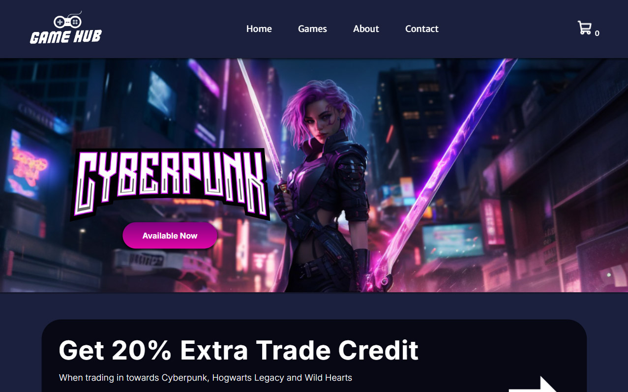 Cross course, Game Hub Screenshot